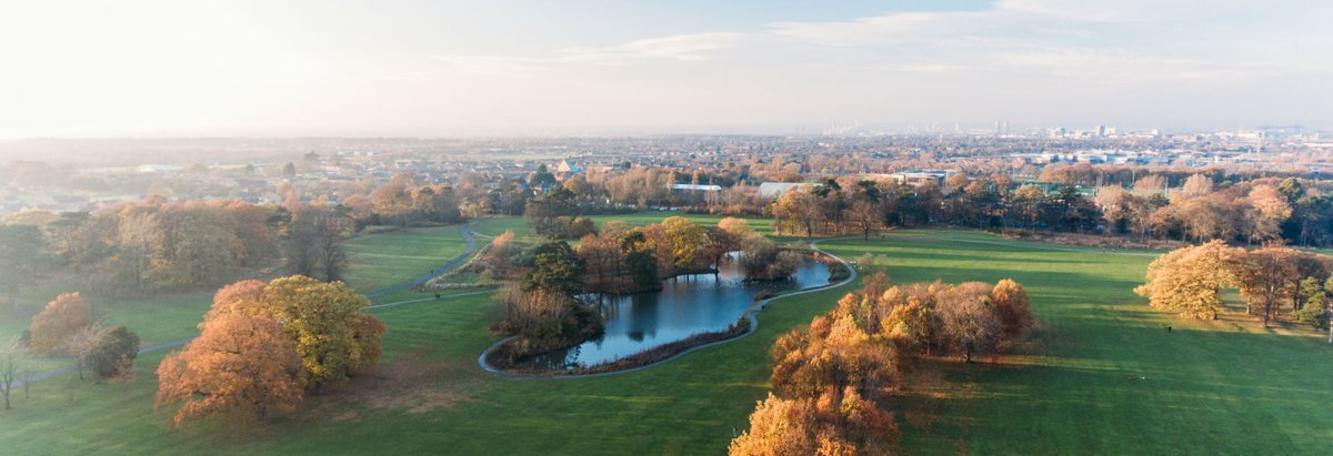 Ariel shot of Stewart Park, Middlesbrough 