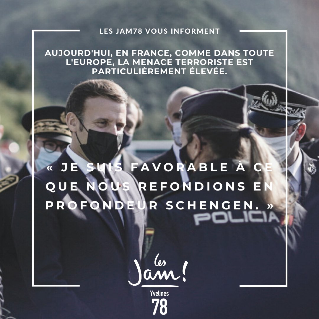 lesjem78's tweet photo. 📰 Dans son entretien avec @Grand_Continent, le Président @EmmanuelMacron affirme la volonté d’une « Europe forte et politique »
🇪🇺🇲🇫 La réforme de l’espace #Schengen apparaît être un chantier majeur et prioritaire pour la #France
Pour vous, on fait le point ⬇️
#JaM78 https://t.co/dczQk5nO3E