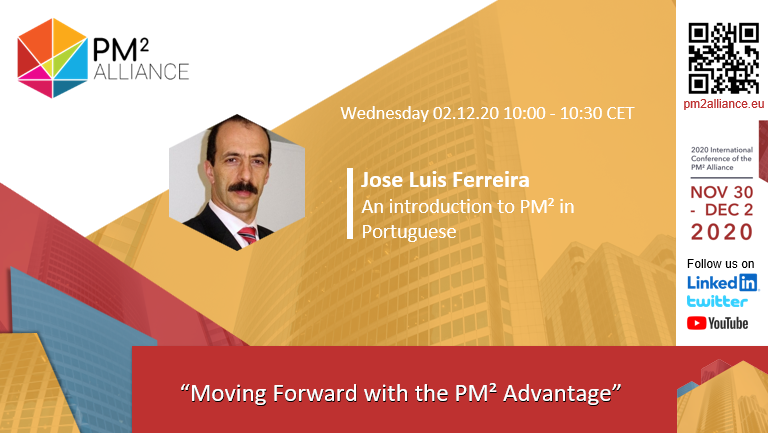 PM2Alliance's tweet photo. Mark your calendars for the PM² Alliance 2020 International Conference. Mr José Luis Ferreira, will introduce the PM² in Portuguese.
#Open #Free #Online Register: https://t.co/VlHWWlrIIQ
🗓 02/12/2020🕧 10:00- 10:30
#pm2 #pm2alliance #openpm2 #projectmanagement #OneProjectAtATime https://t.co/vkXiucTDp6