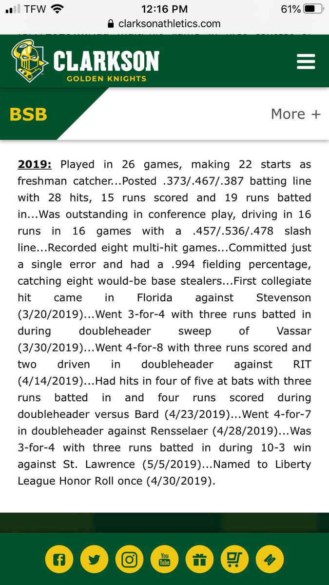 Due to unforeseen circumstances, our catcher, Mike Nee, is looking for a place to play summerball in 2021. He is a career .388 hitter, an elite receiver and blocker, and a team captain. @FlatgroundBats @CollegeSummerBB DM me if interested.