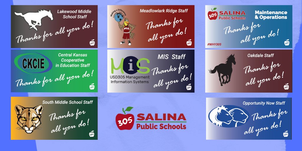 USD305's tweet photo. It's American Education Week and we pause to thank our staff and community for all they do to make USD305 a great place to learn and work! #AEW2020 #Why305 https://t.co/SdWSZ2OQqc
