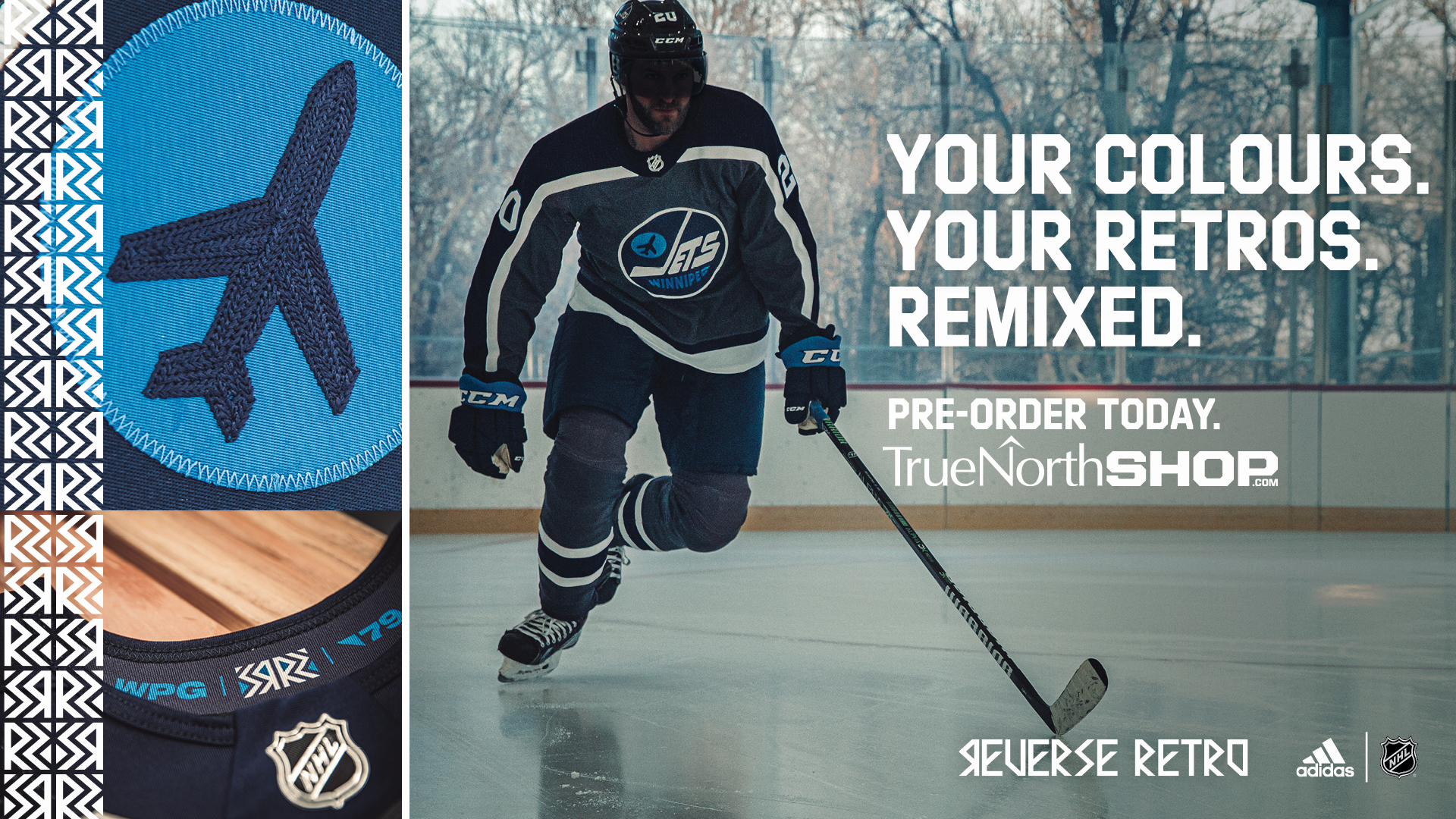 Winnipeg Jets Reverse Retro gear available today