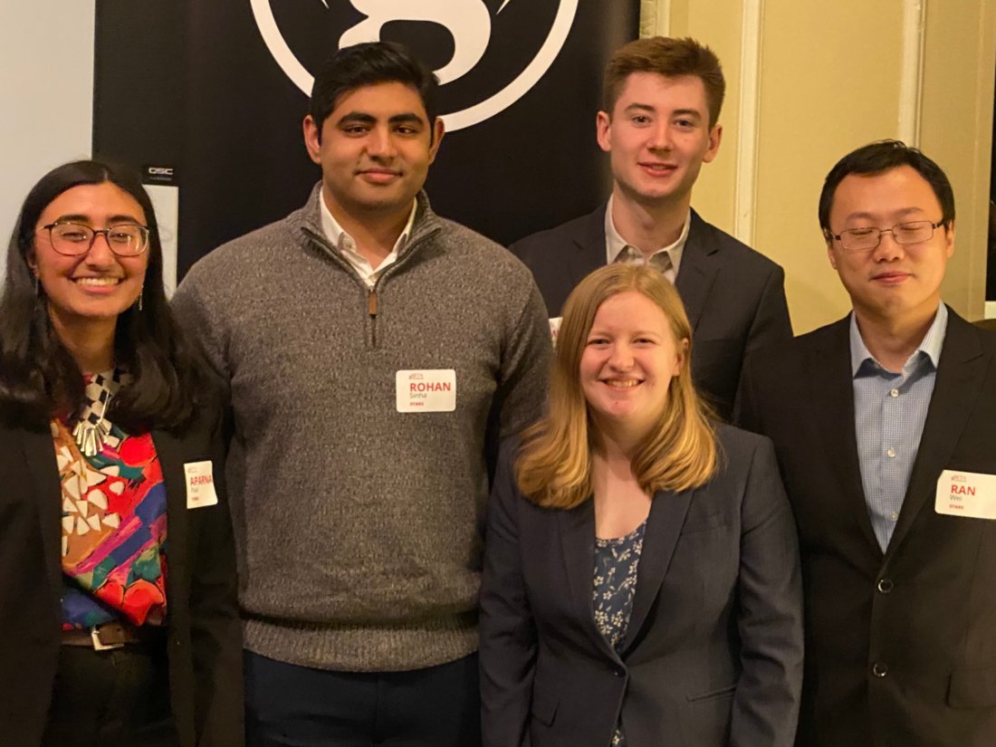 ThinkEnergyCWRU's tweet image. Congratulations to STARS Sensors for winning in the 2020 @TransTechEnergy conference 👏🥳🎉 We are very proud of you!

STARS Sensors was formed during Last year&apos;s ThinkEnergy Fellowship. They develop a self-powered sensor device and software dashboard for predictive maintenance.