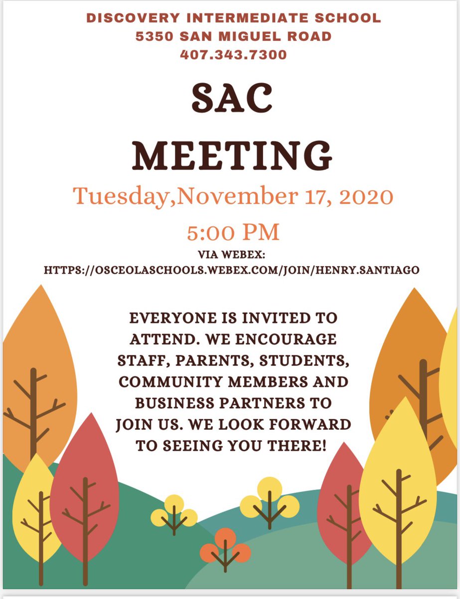 discovery_STEM's tweet photo. Join us tomorrow night for our monthly SAC meeting! #explorerready https://t.co/wReQE2Ou2T