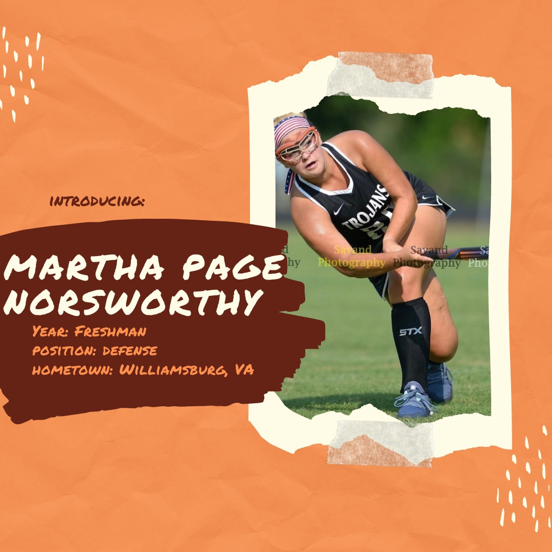 Meet The Team🏑

Introducing two more new players... Christian Grimmel and Martha Page Norsworthy!!!

Keep checking our page and follow our Instagram (<a href="/vtfieldhockey/">Virginia Tech Club Field Hockey</a>) to see more of the team🤩

#VTFH #Hokies #rookies #virginiatech #fieldhockey