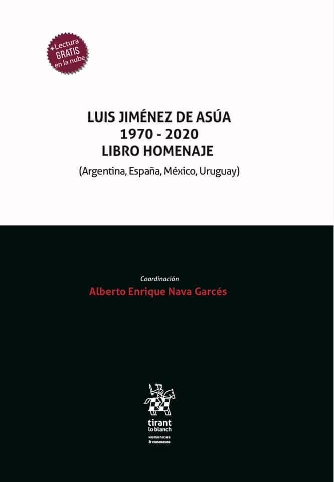lucybo09's tweet photo. Hoy se cumplen 50 años de la muerte del extraordinario #penalista y político español Luis Jiménez de Asúa. 
Agradezco la invitación y reconozco la labor de @iusnava para coordinar este libro homenaje en el que tuve el honor de participar #Tirantmexico https://t.co/OV7w3APO6P