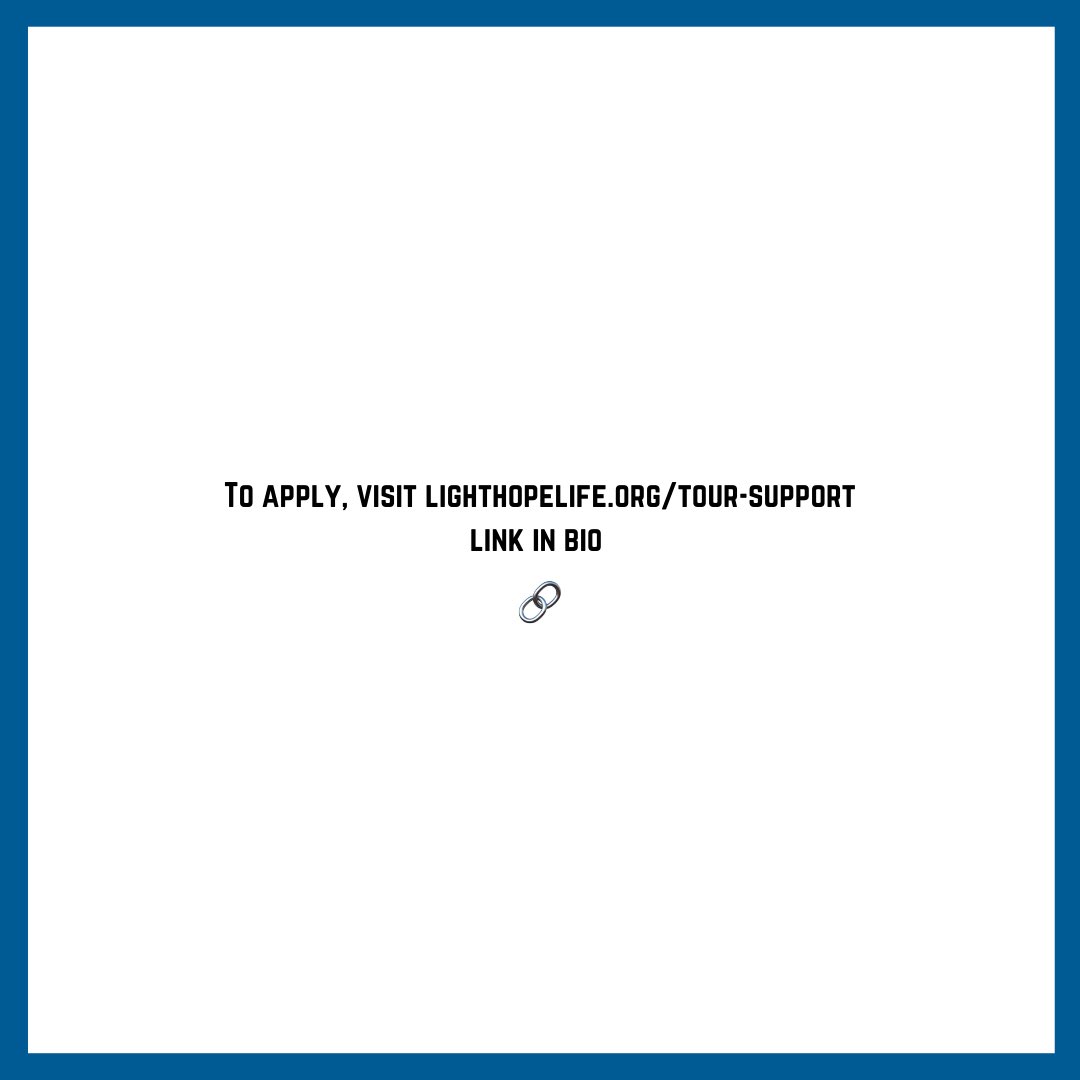 YourTourSupport's tweet image. Tour Support x @reachlinkusa now accepting applications at LightHopeLife.org/tour-support