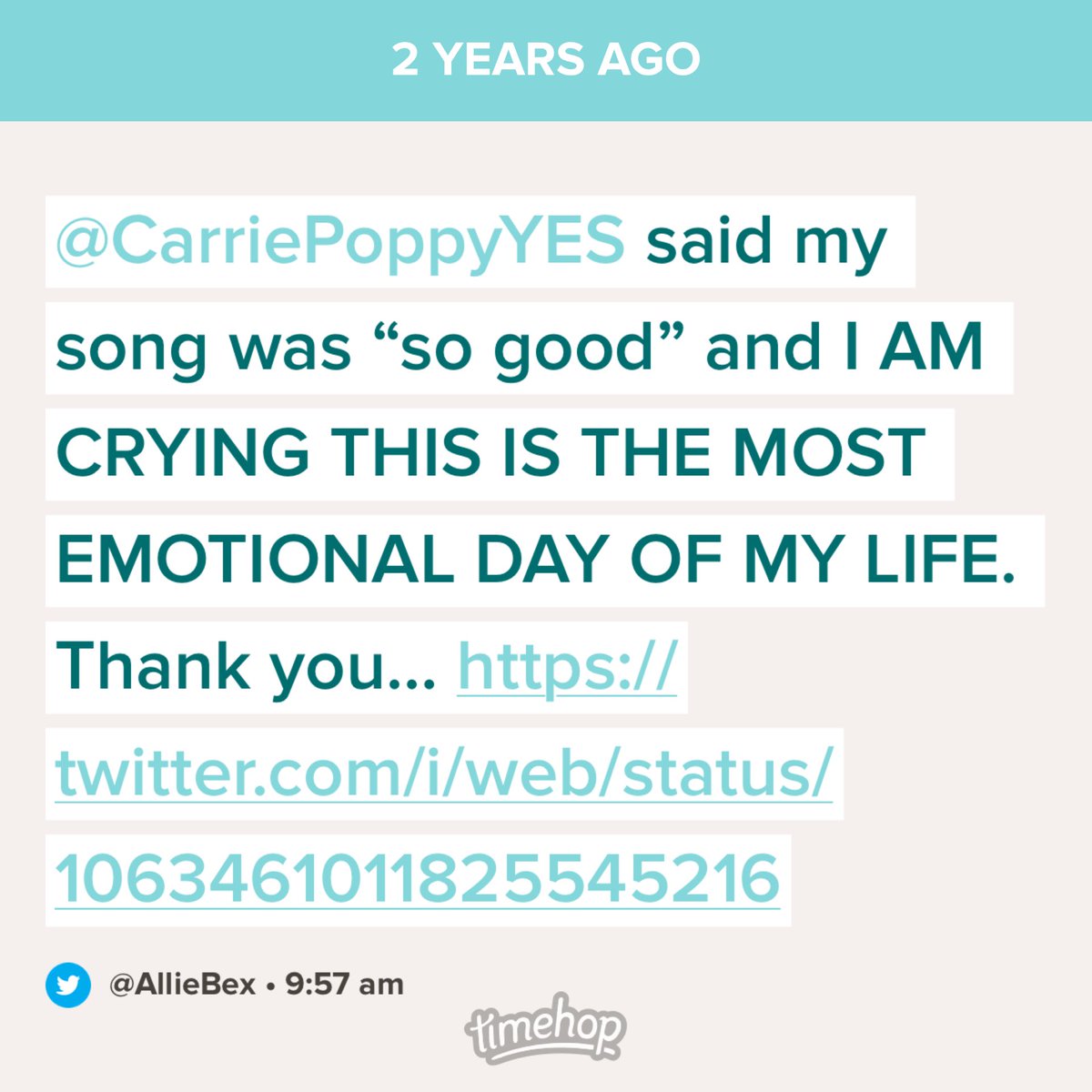 AllieBex's tweet photo. Yo two-years-ago Allie, wait five months and your dumb ass will be getting a matching tattoo with her 🤣 #ImSureItsAllTrue #WhyAmITheWayThatIAm also forever shoutout ⁦@OhNoPodcast⁩ and Owl Guy https://t.co/i95ZlgBNnO
