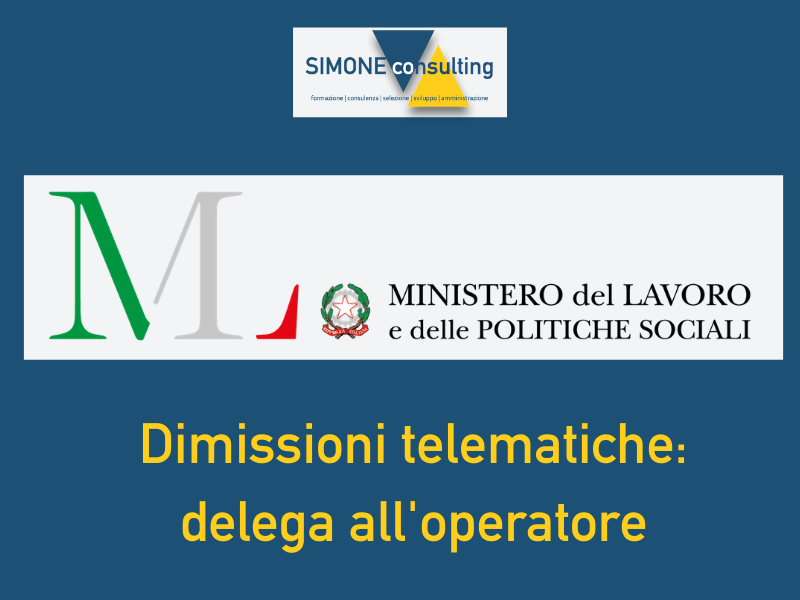 Dimissioni telematiche online: nuove modalità dal 15 novembre.
Per l'invio delle dimissioni tramite gli operatori accreditati è ora necessario l'inserimento del codice PIN della delega del lavoratore.

Comunicazione
bit.ly/delegadimissio…

#dimissioni  #ministerolavoro