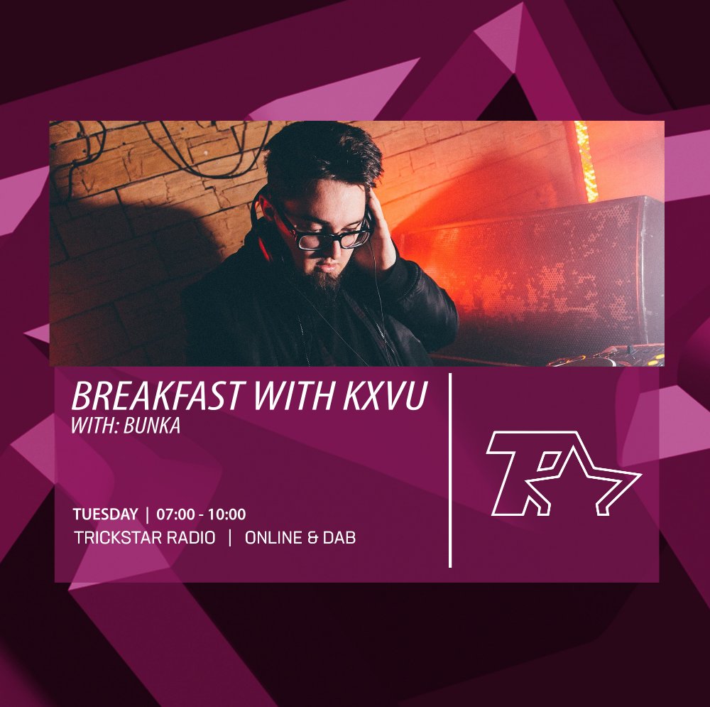 CUBKXVU's tweet photo. THIS MORNING ON #BREAKFASTWITHKXVU

- @BunkaUkg joins me to discuss his move into garage.
- #TOP5's. looking at the best @wizkidayo tracks from #MadeinLagos
- A World Exclusive from @Iamrubyblack

Live via @trickstarbtn / https://t.co/k2FtDuEHrl /  App / DAB 

#BREAKFASTWITHKXVU https://t.co/5azqUzzwbj