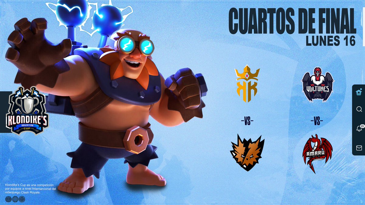 #CR I Matchday

Cuartos de final - Segunda tanda

¿Quiénes creen que ganarán?

#KlondikesCup