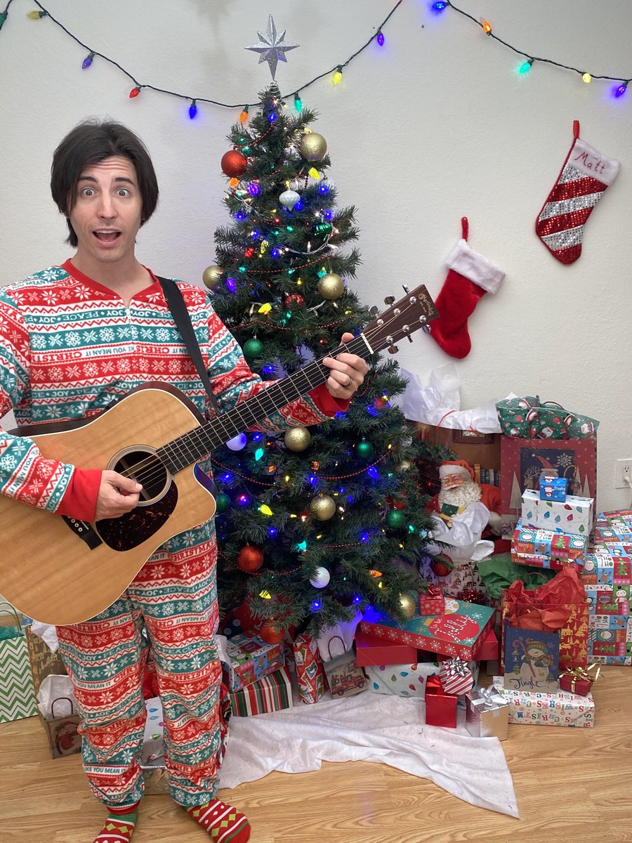 All I want for Christmas is for you to check out my new original holiday single “Socially Distanced Christmas”. Both the song and music video drop this Friday! #christmas #holidays #newsingle #originalmusic #socialdistancing #christmastree #christmas2020 #covidchristmas #onesie