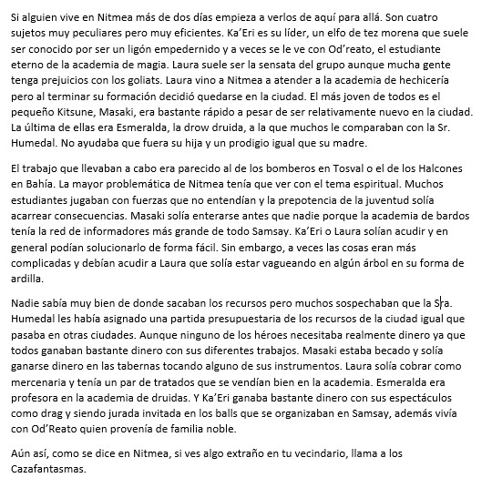 CEstereotipo's tweet photo. 15. Limpieza
Hay un grupo de 4 personas que se dedican a limpiar los espíritus en Nitmea. ¿Quiénes son?
(Lo que me faltaba en #Samsay es ir añadiendo más pnjs, la cantidad de gente que hay en este Valle empieza a ser preocupante) https://t.co/3lEjbzO7bk