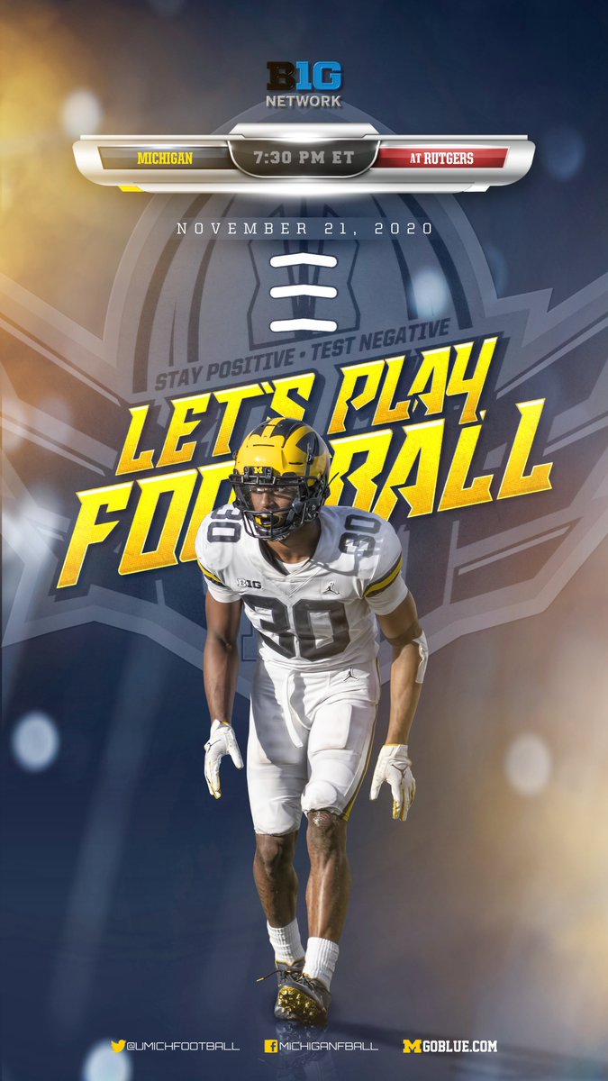 UMichFootball's tweet photo. Saturday night. 👊 https://t.co/YrIRu323pF