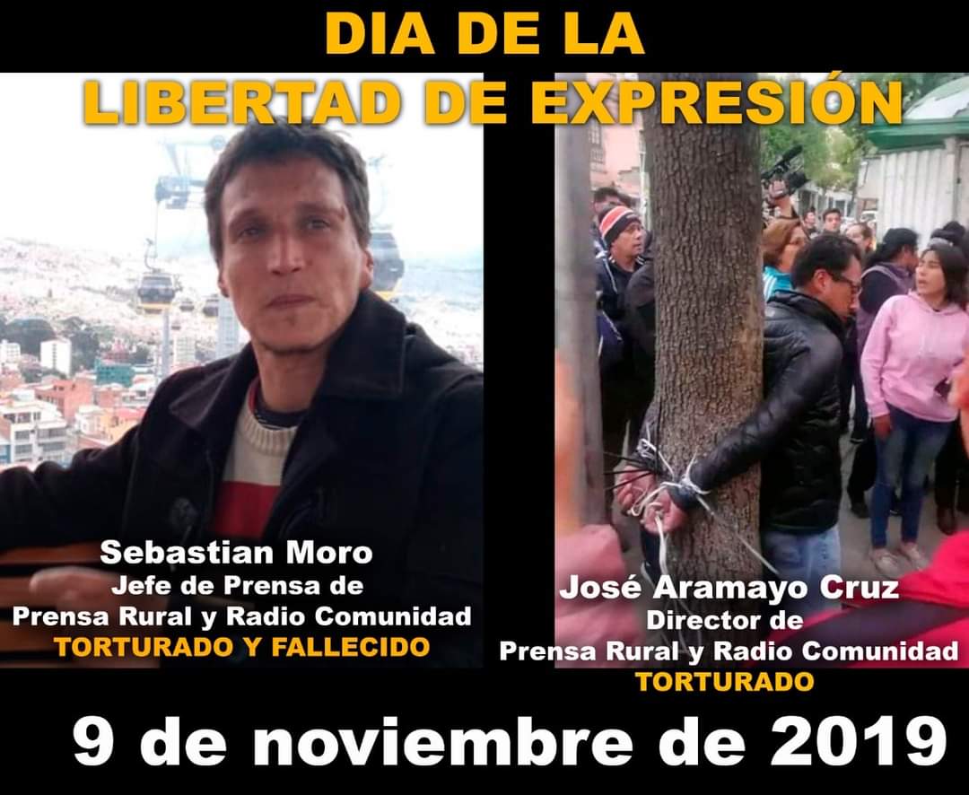 percy_katari's tweet photo. #Urgente #Bolivia #RedConaicop #ComunidadDelSur
Exigimos se haga justicia a nuestros heroes de la Democracia y la Libertad de Expresion
#SebastianMoroFueElGolpe https://t.co/H6KKhB1IY3