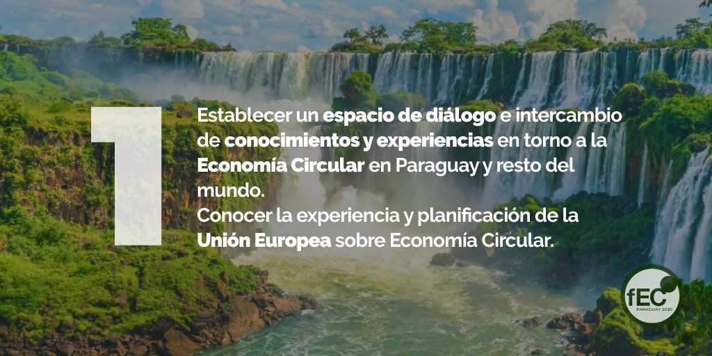 UEenParaguay's tweet image. ¡MAÑANA! 🙌
El Foro Latinoamericano de Economía Circular 2020 @fEClatam, que cuenta con el apoyo de la 🇪🇺, se realizará por primera vez en Paraguay y estos son sus objetivos. 🌱♻️
Si todavía no te inscribiste, podés hacerlo acá foroeconomiacircular.com.
¡Nos encontramos ahí!