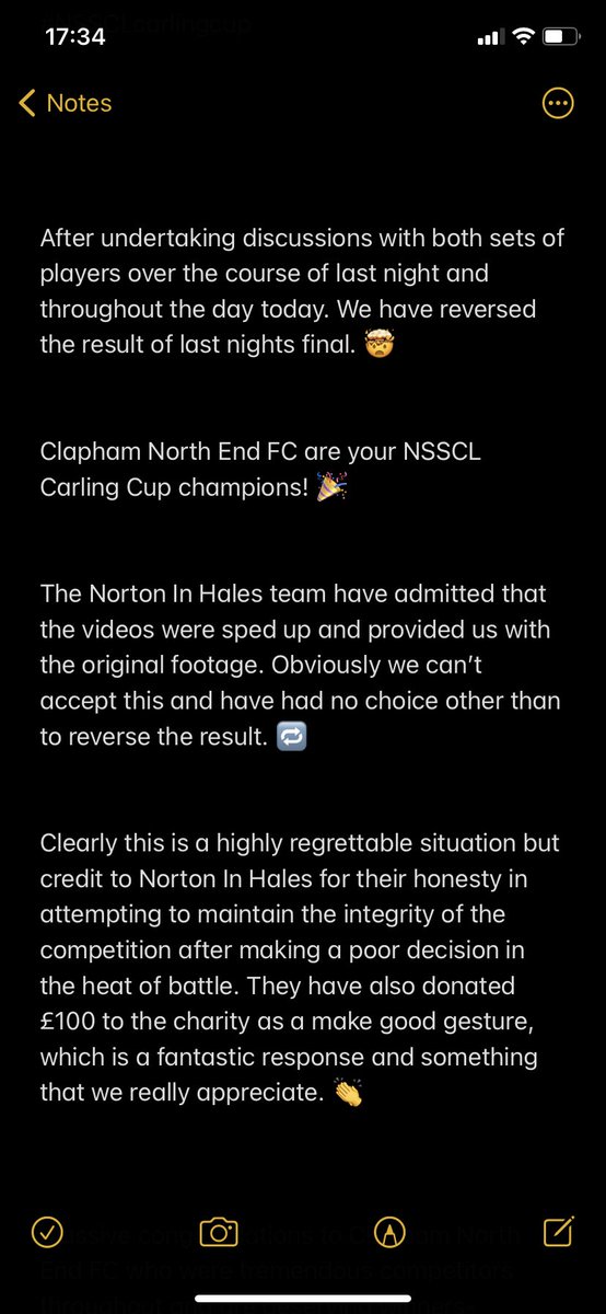 NSSCLcarlingcup's tweet photo. OFFICIAL STATEMENT.

Stewards Enquiry Result:

#NSSCLcarlingcup https://t.co/ocCcukaKi2