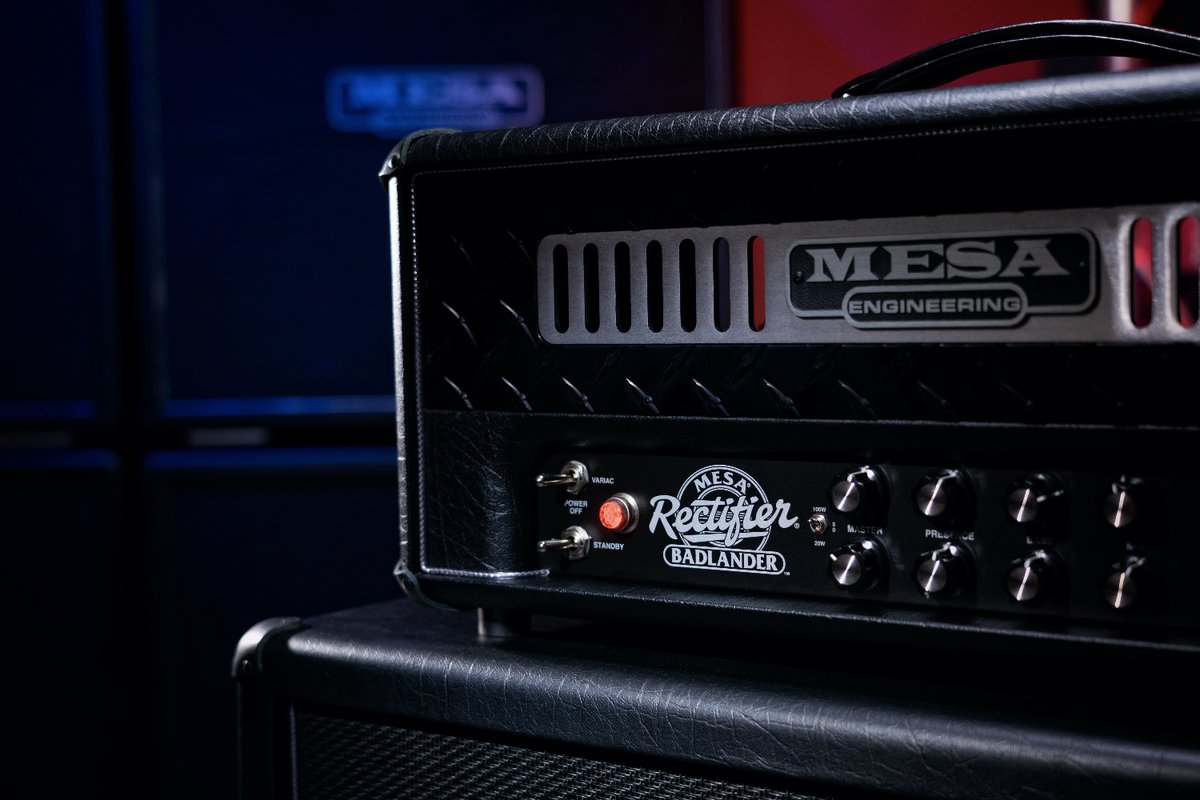 andertonsmusic's tweet image. NEWS: @MesaBoogie unveils its mighty Rectifier #Badlander amps! 🤘

SHOP ➡️ bit.ly/3ns5brG

• EL34 Power Tubes = Tight Tones 🇬🇧
• 2 Identical Channels, 3 Modes 😮
• Tube-Driven FX Loops 🙌
• CabClone Technology 👌
• Built-In Variacs ⚡️