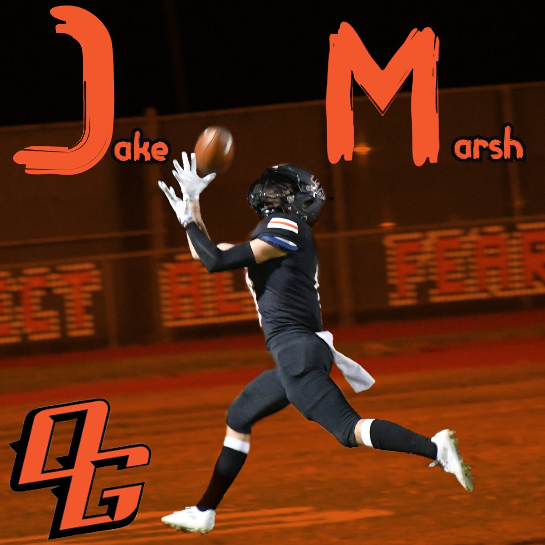 OGRecruits's tweet photo. Big Congratulations to WR Jake Marsh for being ranked #7 in Texas in Receiving Yards!
&amp;
Back to Back 1,000+ Yard seasons!

Season Stats through 10 games:

66 Rec, 1,065 yards, 14 TD (Rec).
7 TD (Rush), &amp; 7 2PT Conversions

#LFG
#OG https://t.co/wQ6tf9xdhV