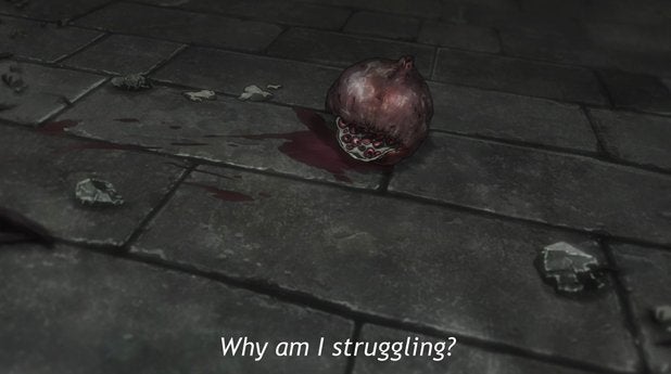 as a plant of life and prosperity. Christianity interprets it as a fruit of life and rebirth, which fits very well with the this scene, as Eren was practically reborn, and furthermore, he saved another life. But, the most interesting pomegranate symbolism that could fit into this