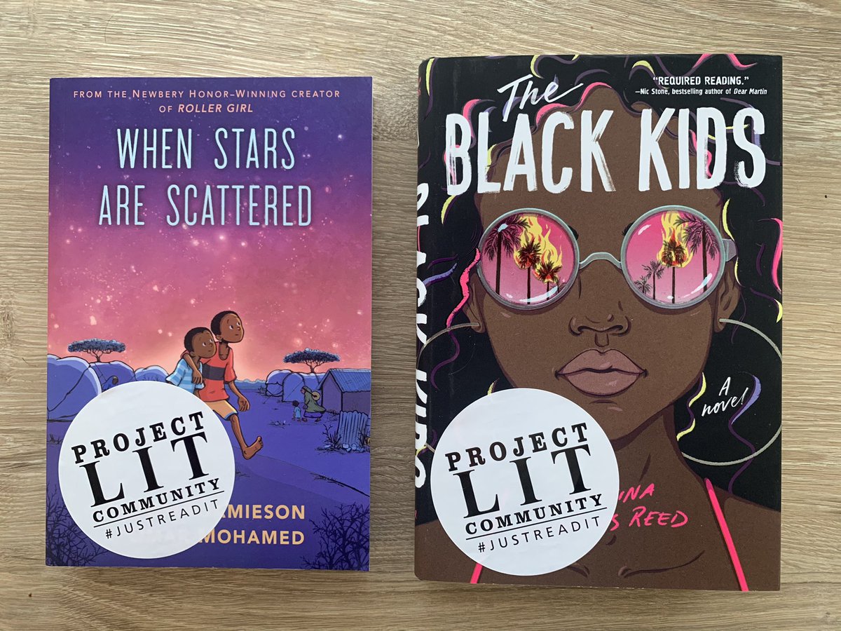 ProjectLITComm's tweet photo. For the lunchtime crowd: Part 2 of our 2020-21 #ProjectLITBookClub reveal kicked off today, and here are the first two picks! https://t.co/R2okbL8nqn