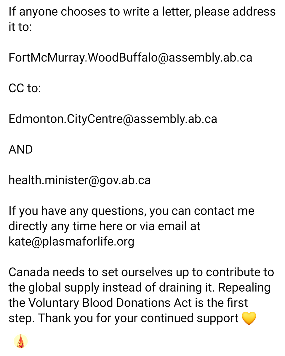 Plasma4All's tweet photo. Please show your support for #bill204 &amp; the need to pay #plasma donors! 

#ableg #plasmaforall #paidplasma #payingdonorsWORKS #BloodyWellPayThem https://t.co/Xzv7beF87W
