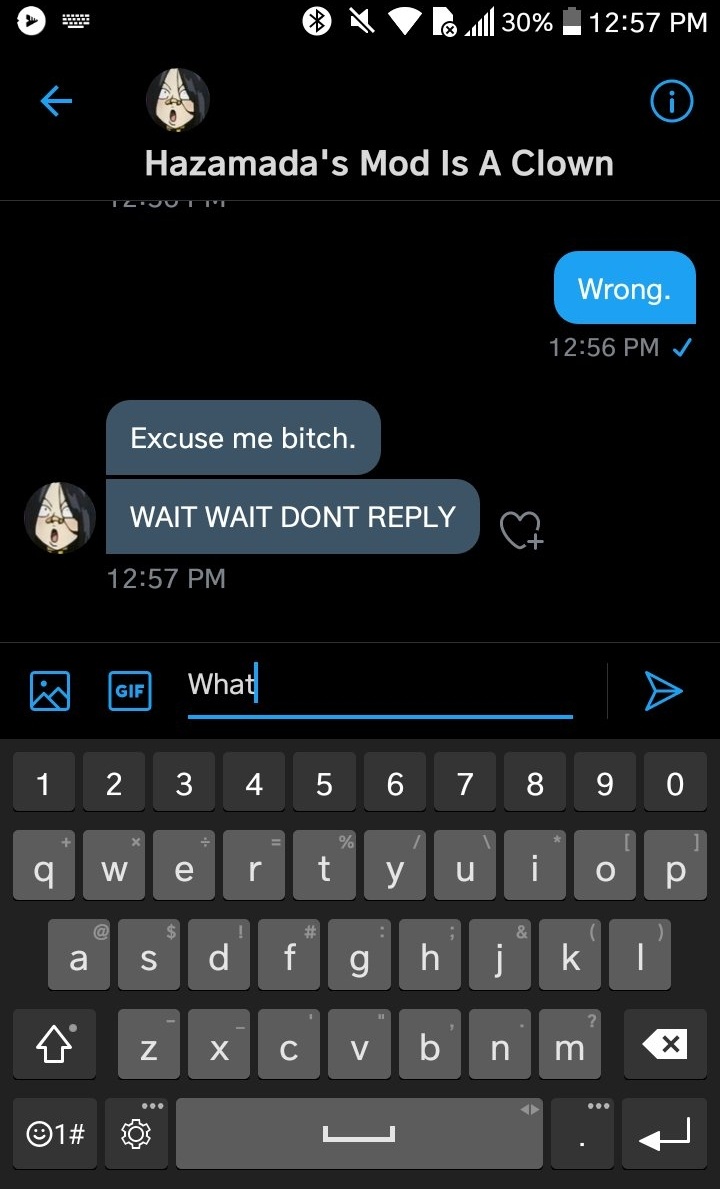 A thread on  @crunkyvent and  @HazamadaLovesU blocking eachother