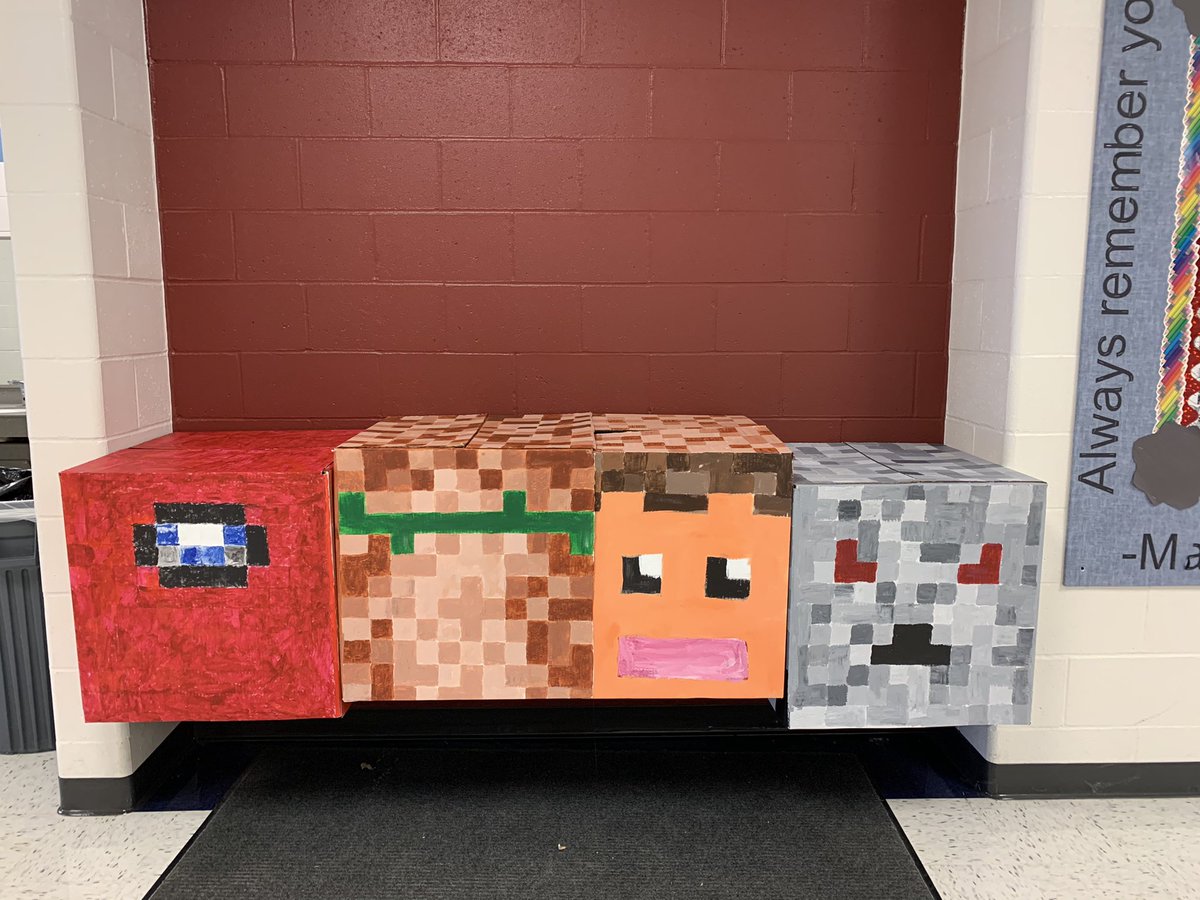 SCEMenierArt's tweet photo. The first parts of our 6th grade community art project have been installed, check out before and after. What a great improvement!!! The earth without ART is just Eh... #visualartedmatters ##SCESoars https://t.co/i7LMaaVmE4