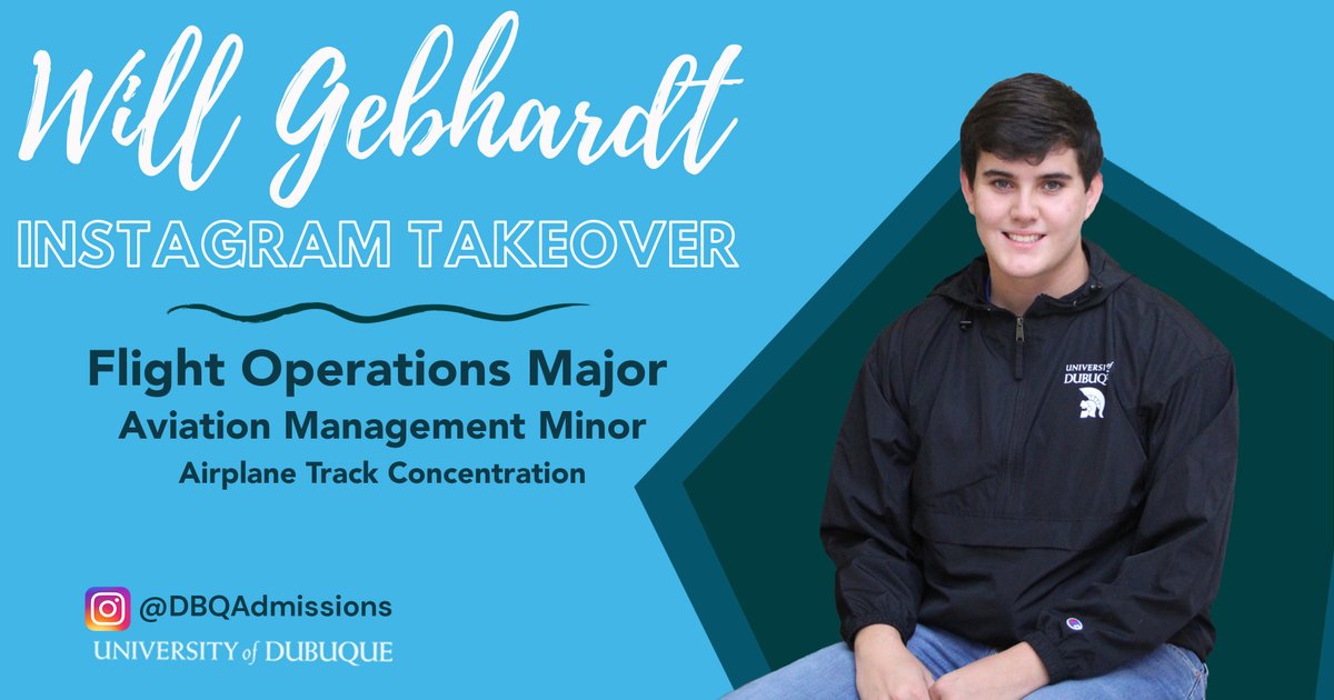 DBQAdmissions's tweet photo. #FutureSpartans, want to soar above the clouds? Tune in tomorrow, November 17, as Will Gebhardt will be taking over the #UDubuque Office of Admission Instagram account. He will be talking about how you can be a part of the aviation program.
#IGTakeoverUD #IGTakeover https://t.co/TeXOkvKazC