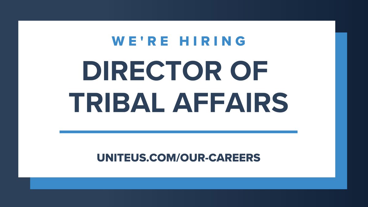 UniteUsHQ's tweet photo. As we recognize Native American Indian Heritage Month, Unite Us is hiring a Director of Tribal Affairs to join our team! For those with expertise and cultural competence in Native American affairs and a passion for public health, please apply here: https://t.co/4igOxekHPZ #NNAHM https://t.co/VThXUPtZPn