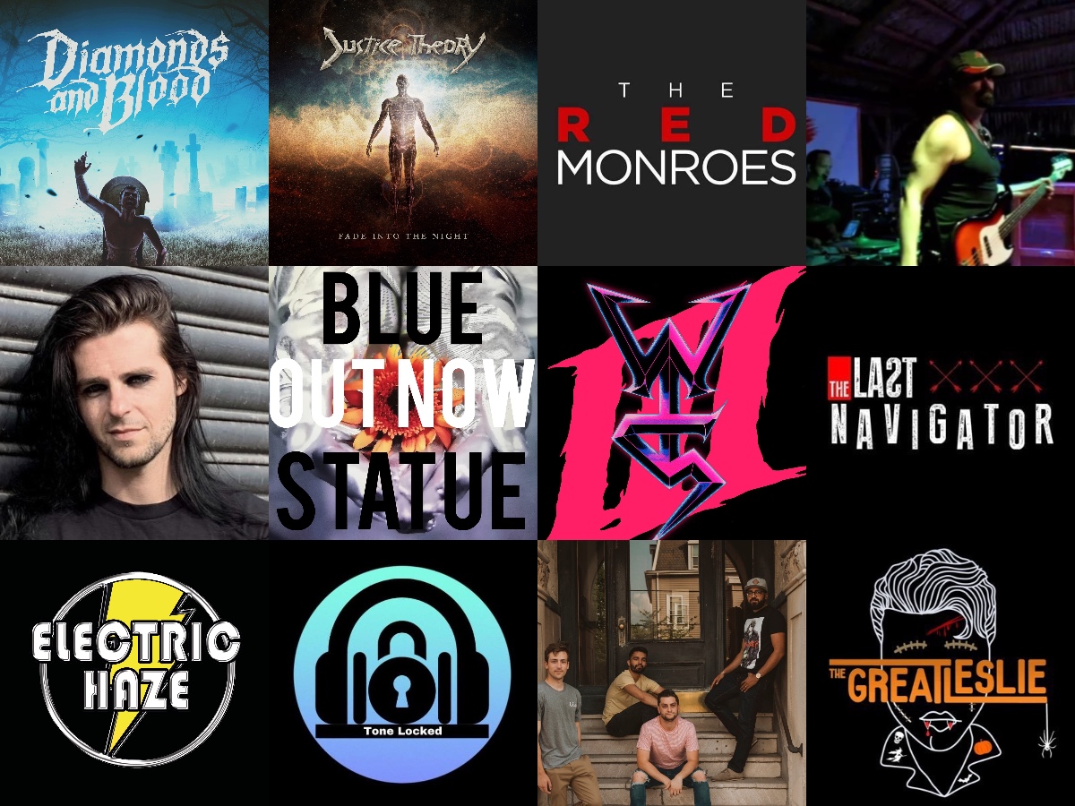 AnnesRockShow's tweet photo. Feat on @AnnesRockShow tonight from 9pm UK time at https://t.co/vS63nYL0XP: 

@TheRedMonroes 
@stevekonbass 
@TheGreatLeslie_ 
Blood and Diamonds 
@BlackLakesUK 
@BleachtheSky 
@ElectricHazeM 
@BlueStatueMusic 
@TheoryBand 
@tlastnavigator 
@ToneLocked 
@wildstreet https://t.co/yEiX2ZIIAj