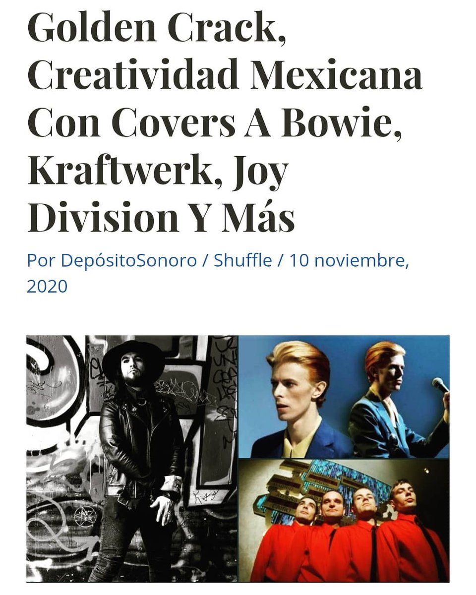 goldencrackband's tweet photo. Hace unos días los hermanos de @DepositoSonoro  sacaron una nota sobre los artistas a quién un servidor y varios colaboradores rendimos homenaje en el 'HEROES-EP', ismo material que próximamente podrás obtener de manera gratuita...stay tuned!! #HeroesEP #DepósitoSonoro #GetGolden https://t.co/YlDzdqYipz