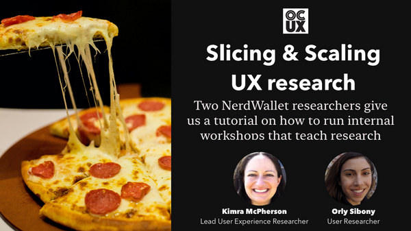 OCUX's tweet photo. Hey OCUXers! Curious about how to scale your team's UX research remotely? Join us this Wednesday to learn how! RSVP here: https://t.co/Rn6UxUCE6g https://t.co/vjObnYeUph