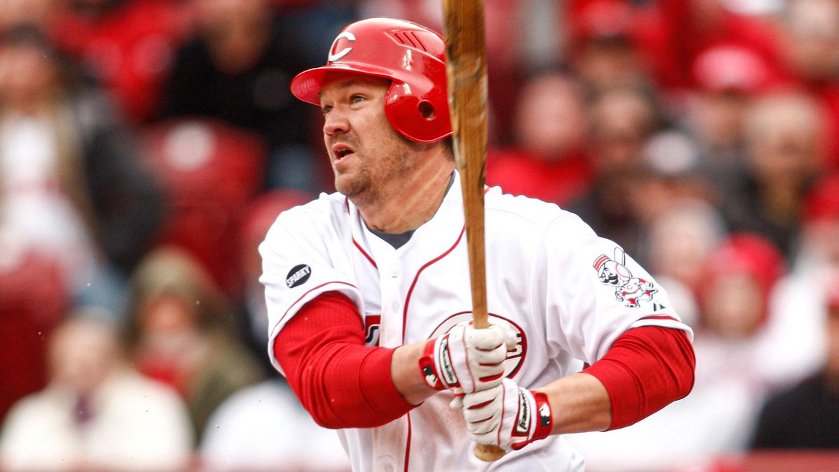Reds's tweet photo. Former #Reds 3B Scott Rolen is back on the ballot for election into the National Baseball Hall of Fame for a fourth time after being selected on 35.3% of ballots in 2020.

The 2021 class will be announced on January 26. https://t.co/8qPHiNRLDI