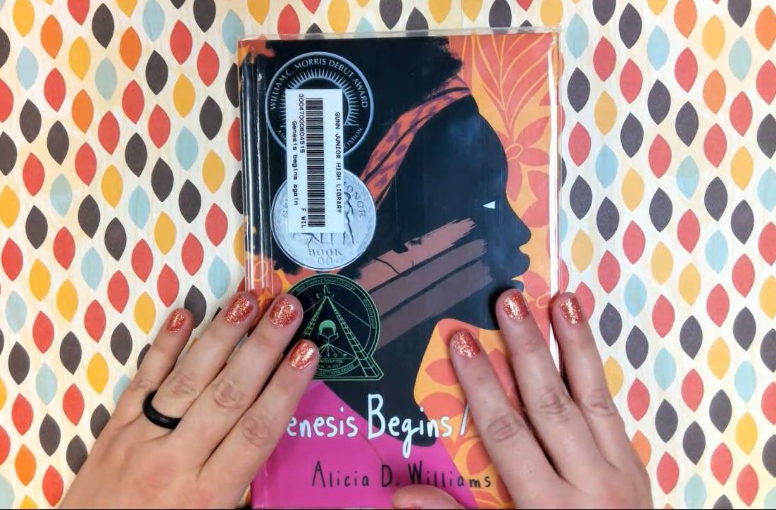 GJHLibrary's tweet photo. Totally Judging a #Book by Its Cover Tuesdays
Featuring: Genesis Begins Again by Alicia D. Williams
https://t.co/ZgYotjk5DG
#AISDlibsrv #read https://t.co/Cbz5CehZj5