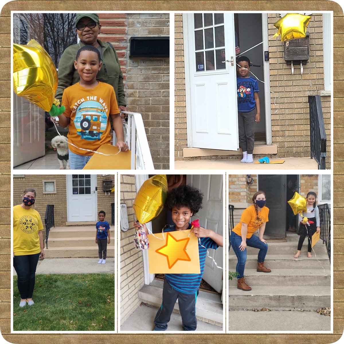 pbmd87's tweet photo. Last week we spread joy throughout the community. Delivering Student of the Month awards alongside the 18 staff members who participated was a memorable moment! We are truly blessed to have such an amazing staff! Next time a socially distance group pic in our cars! 🚗#jaguarpride https://t.co/fgLqKXhaXk