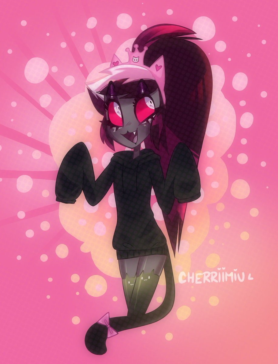 cherriimiu's tweet photo. I was in the mood to draw some velvet but something went wrong #hazbinhotelvelvet #veltty https://t.co/an1qriiIcc