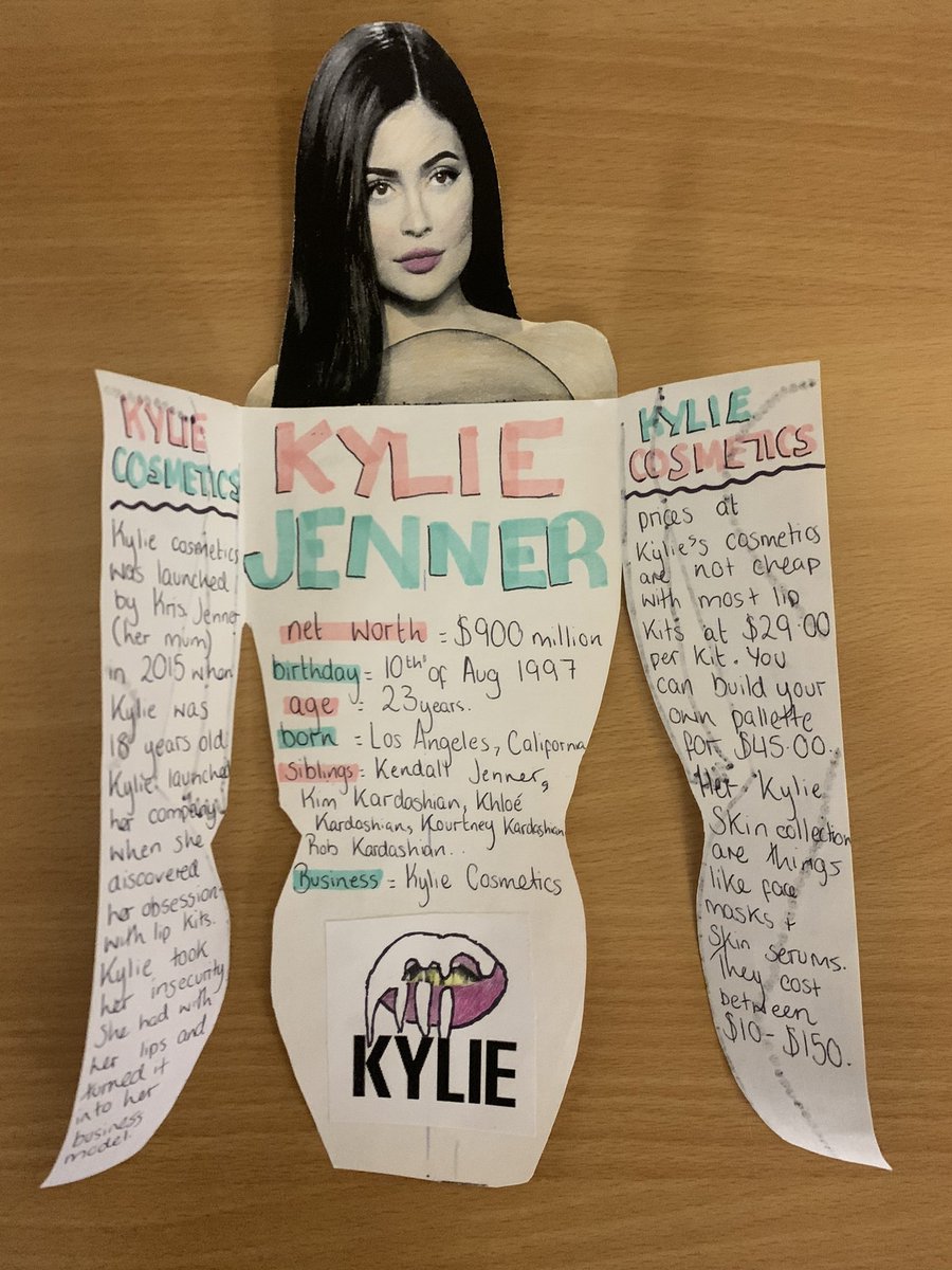 MissBBusEd's tweet photo. S3 have obviously spent too long with me already...asked to research entrepreneurs I’d get a whole Kardashian family🙋🏼‍♀️🖤 thanks @MrsTEHS for the inspo ✨ https://t.co/9EY3hjVsdH