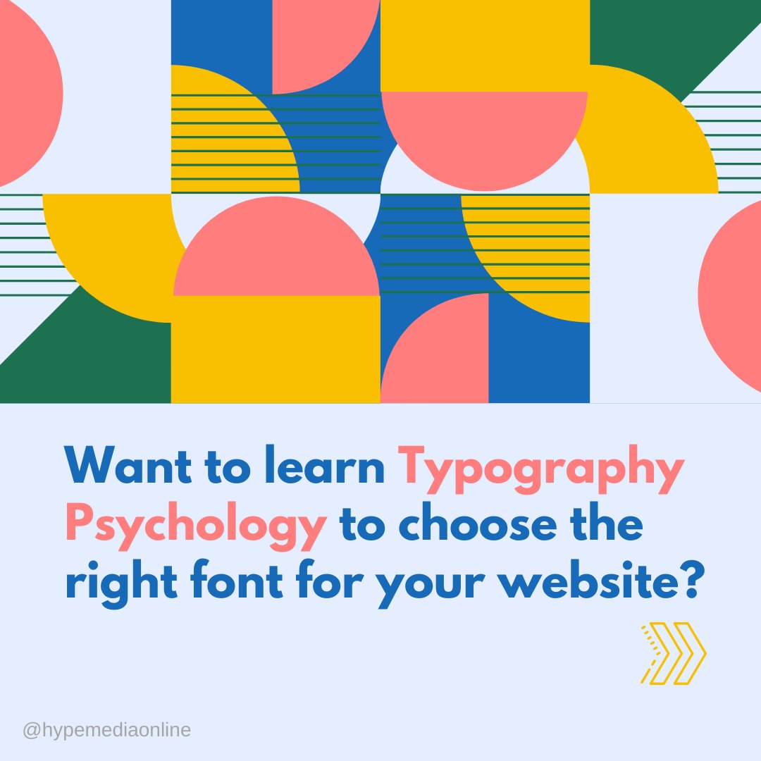 hypemediaonline's tweet photo. Are you in the process of creating a new website for your business? Need help choosing the right font to complement your website design?

This beginner's guide to typography psychology will help your decision process.

Source: Red Website Design

#websitedesign  #typography #typo https://t.co/NyVXnxYHH7