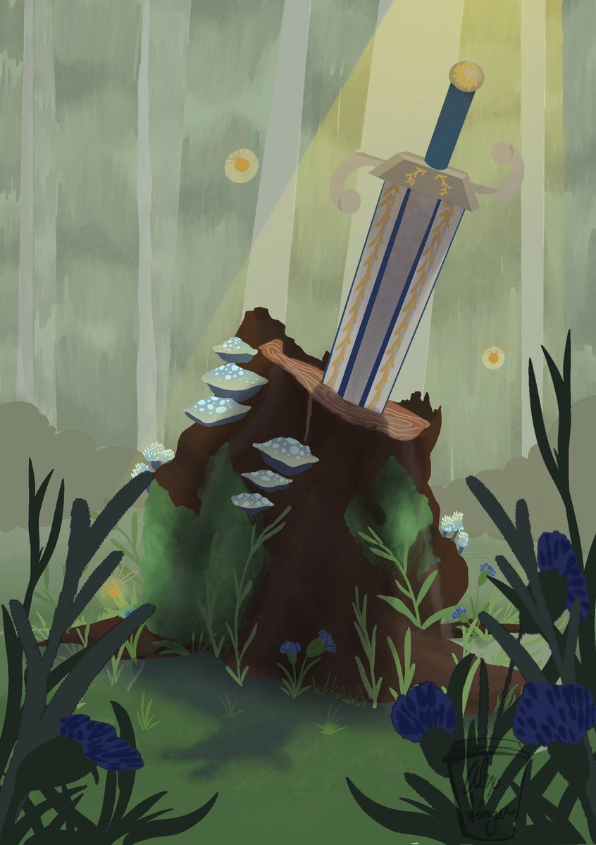 IllustratesAlex's tweet photo. #illustration #color #sword #fairies #magicalsword #forest #magicalforest #art #digitalpainting #mushrooms #moss #flowers #drawing #digitalart https://t.co/pFyVsXu4hi