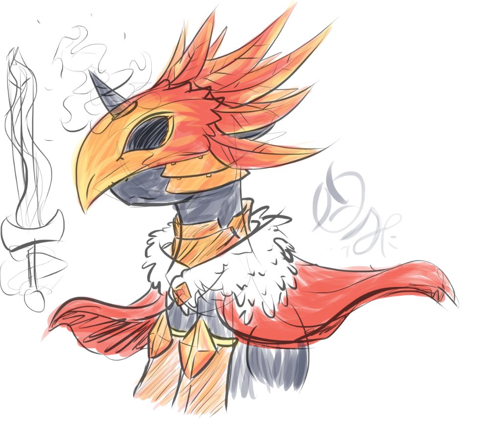 ME404ArtistNull's tweet photo. Fire birb... https://t.co/9pshL5F3yc