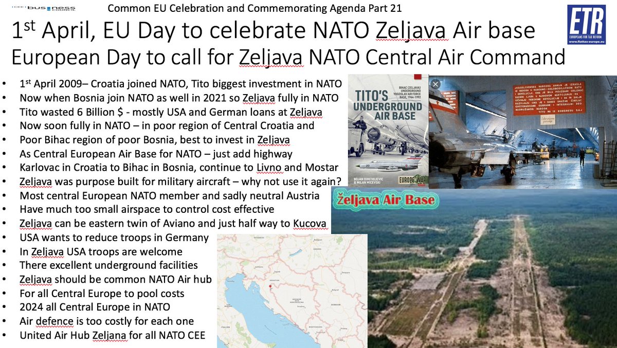 GunterFehlinger's tweet photo. @CEASSerbia @cepa @general_ben @NATO Croatia offer #Zeljava to @NATO @grlicradman @ZeljkoBiH https://t.co/iCjMnkncVy