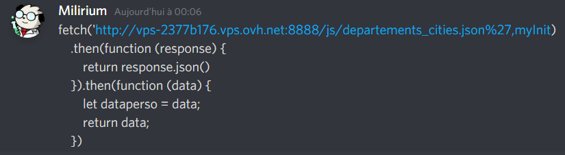 DLasagnes's tweet photo. Une résolution de promesse sur une résolution de promesse qui ne sert a rien qui plus est puisqu'elle renvoi direct l'argument passé en paramètre.. ça c'est du code de cochon, bien joué @Crewstibat_D4G #dontcodelikeapig https://t.co/bZBvWmBqGb