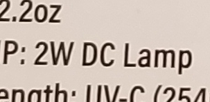 Intensity may be the problem.They say 15 watts per square centimeter... this is a 2 watt lamp. But probably that just means we'd need to wait longer.