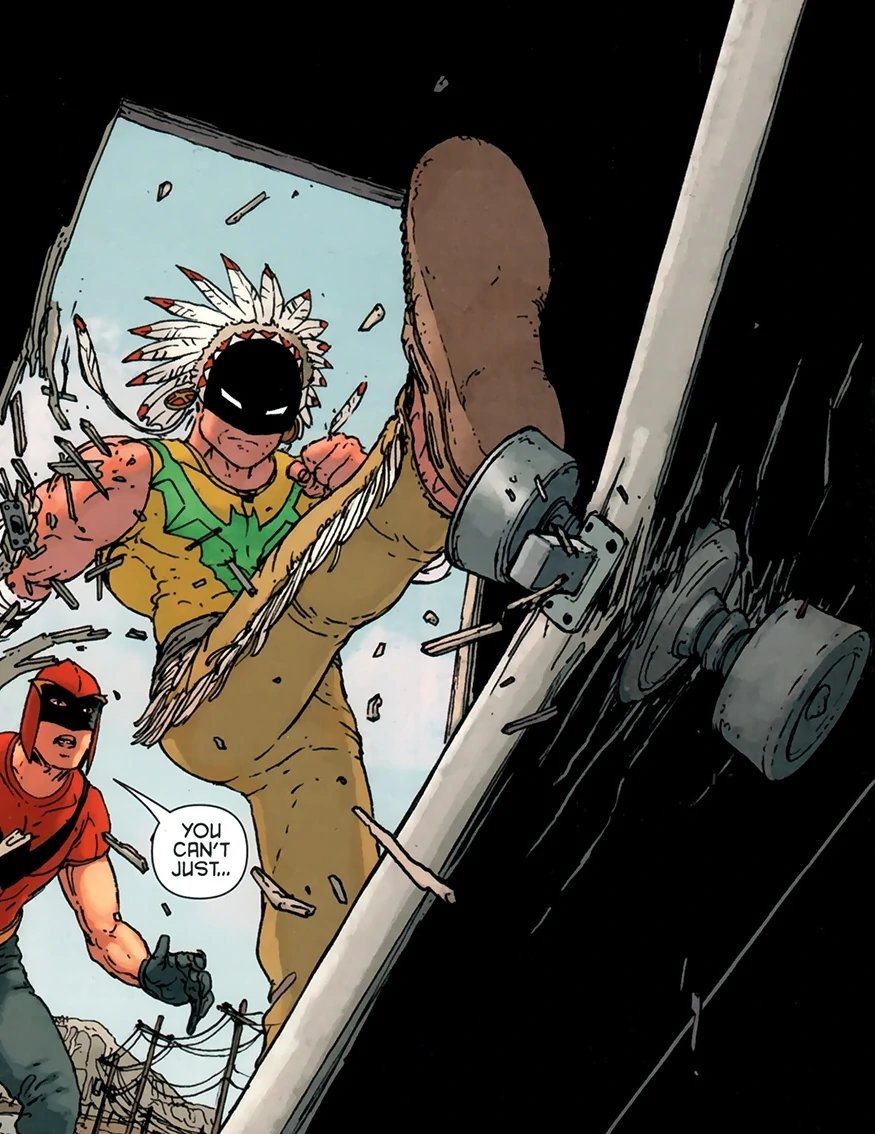 DAY 4: William Great Eagle aka CHIEF MAN-OF-BATS! Dr. William Eagle of the Sioux became Chief Man-of-Bats and a masked protector to local reservation. He is a member of Batman, Incorporated, a global crime fighting organization ran by Bruce Wayne.  #NativeAmericanHeritageMonth  