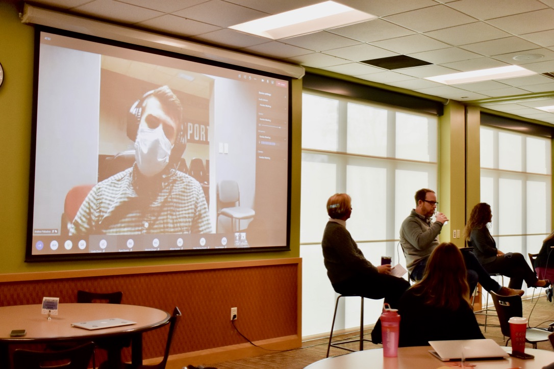 CUBusiness's tweet photo. Monday we held our Stability Through Agility chapel and heard some great perspectives from our panel of speakers. We're very grateful for our panelists joining us both in person and online to create this valuable experience for our students! https://t.co/OcL8Jem7et