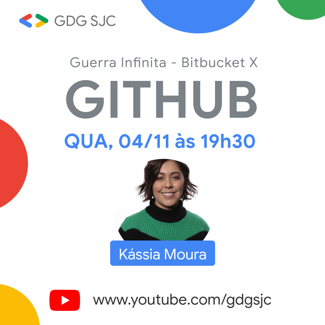 GDG_SJC's tweet photo. Olá, estamos ao vivo! GITHUB x BITBUCKET
https://t.co/DGUYsaDJ56
#gdgsjc #wtmsjc #meetup #meetuponline #github https://t.co/MnA4VS9lxs