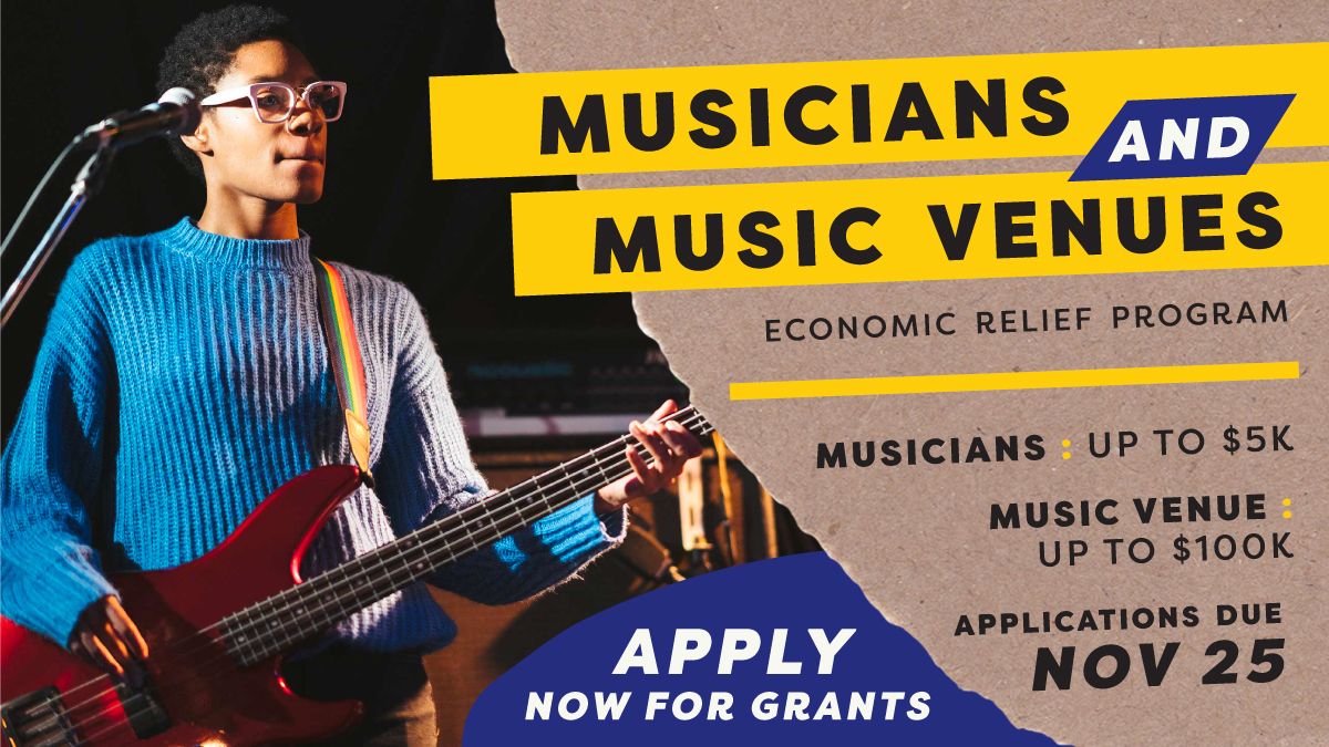 houston_moca's tweet photo. MAYOR TURNER ANNOUNCES NEW PROGRAM TO HELP THE MUSIC SECTOR! Application deadline is 5:00 p.m. on November 25, and must be completed online at https://t.co/cGZb3aT4kR. APPLY TODAY! https://t.co/sOi33WLuWZ