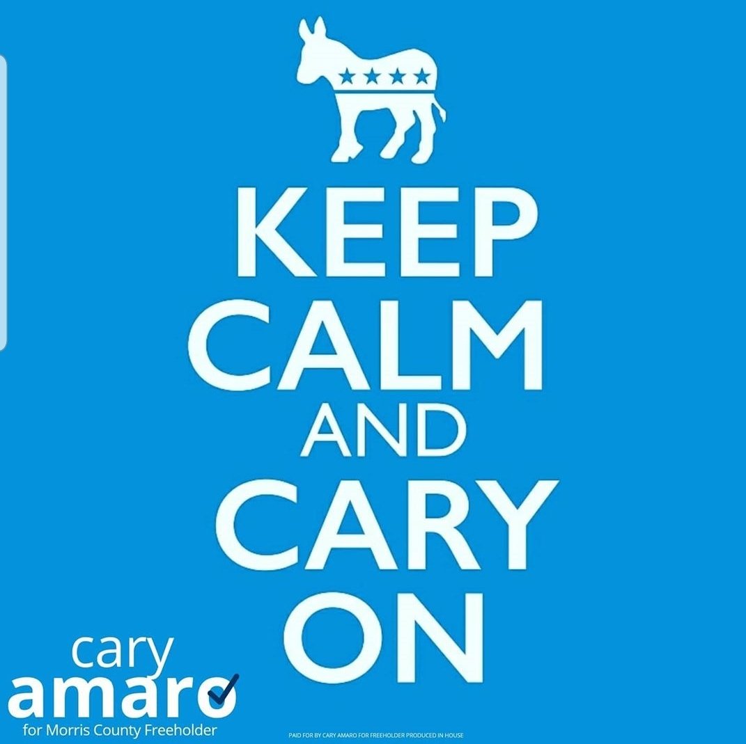 amaro_cary's tweet photo. We are waiting for all ballots to be counted. 
Thank you to everyone who supported us. We could not have done it with out you! 
Thank you voting! Your voice matters! KEEP CALM AND CARY ON as we anxiously await the results. 
 #caryamaroforfreeholder
#youmatter #morriscountynj https://t.co/GiWqxxzcw3