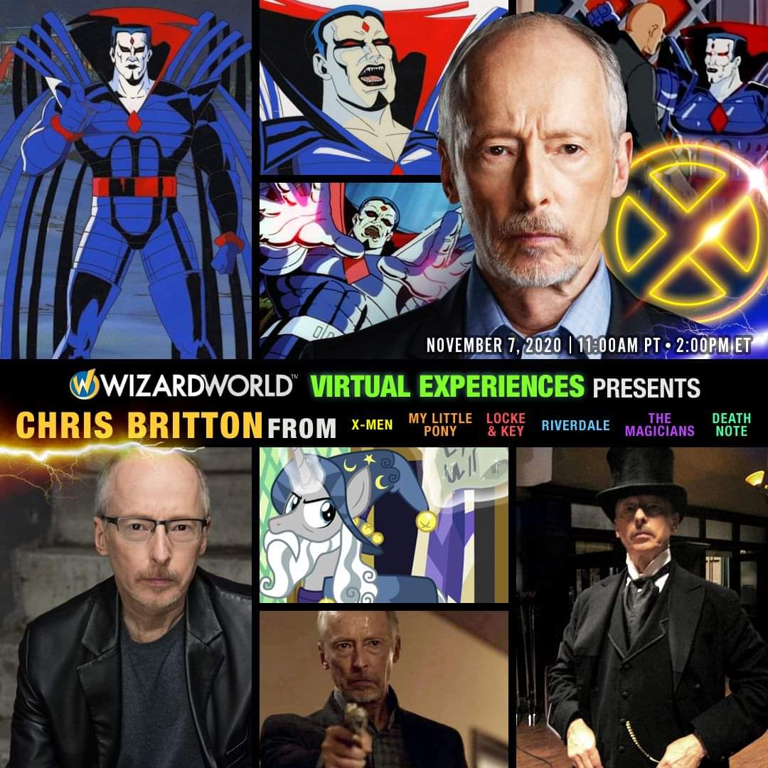 FANEXPOHQ's tweet photo. Join #ChrisBritton THIS SAT (Nov 7) 11am PT / 2pm ET & tune in to #XMENVirtualExperiences
Virtually attend sessions on comps & mobile.
Enjoy a FREE panel! Participate in personal live & recorded videos, get photo ops & autos w/ additional purchases.
🎟️https://t.co/2BOc0Wokyy https://t.co/wYrkaRmzp3